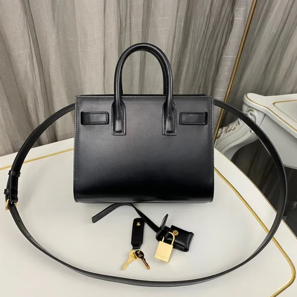 Saint Laurent Nano Sac De Jour Black Smooth Leather Gold-tone Metal Bag product photo