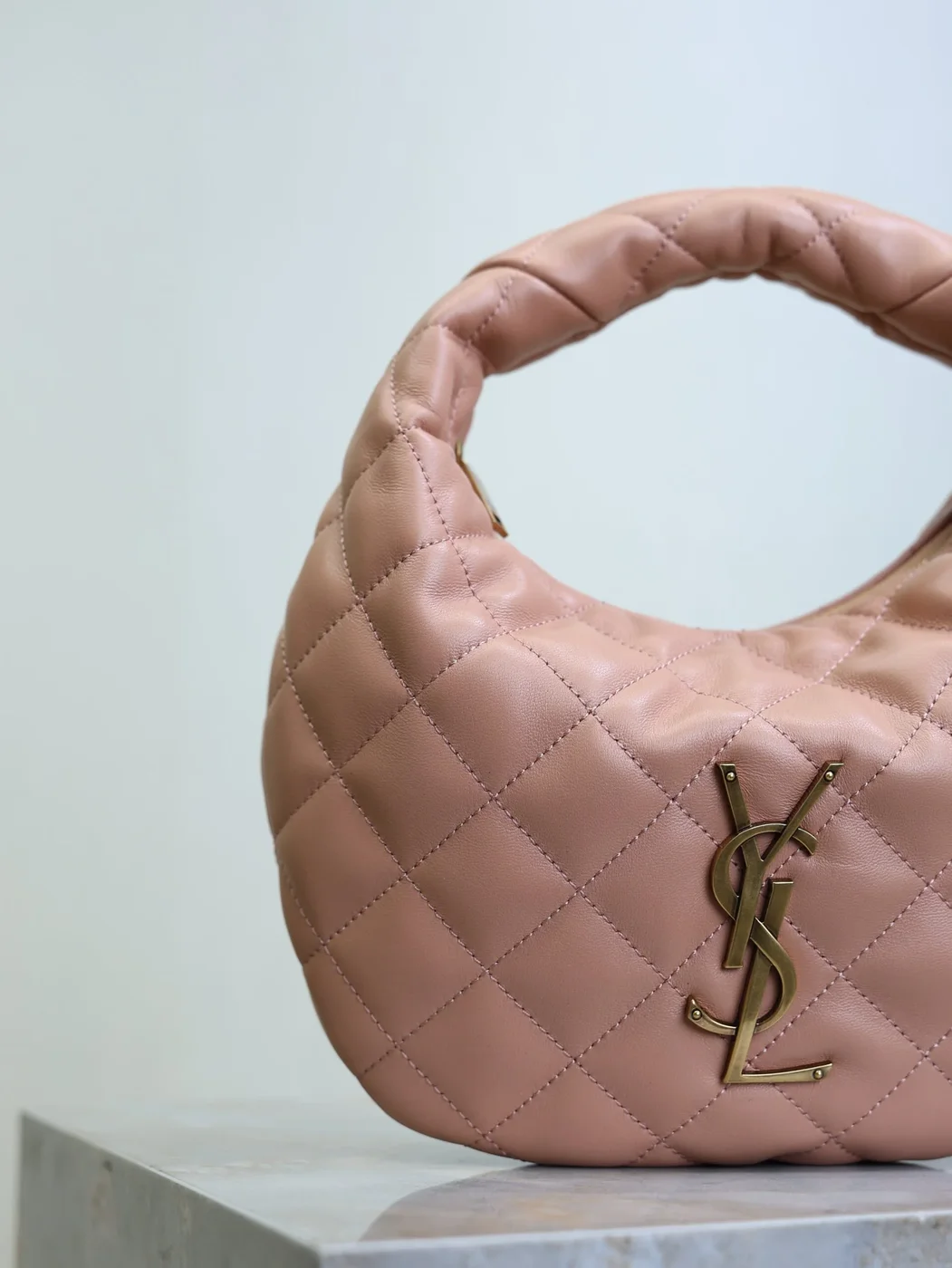 Saint Laurent 25S Icarino 17 In Hortensia Quilted Gold Hardware Bag product view 3