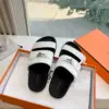 Hermès Women White Leather Straps Flat Sandals product view 3