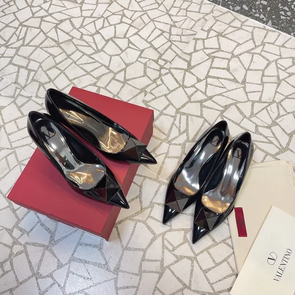 Valentino Women Black Patent Leather Pumps product view 2