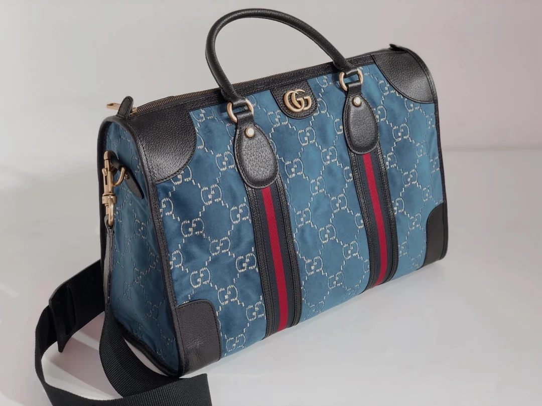 Gucci Velvet GG Monogram Textured Calfskin Bag product view 3