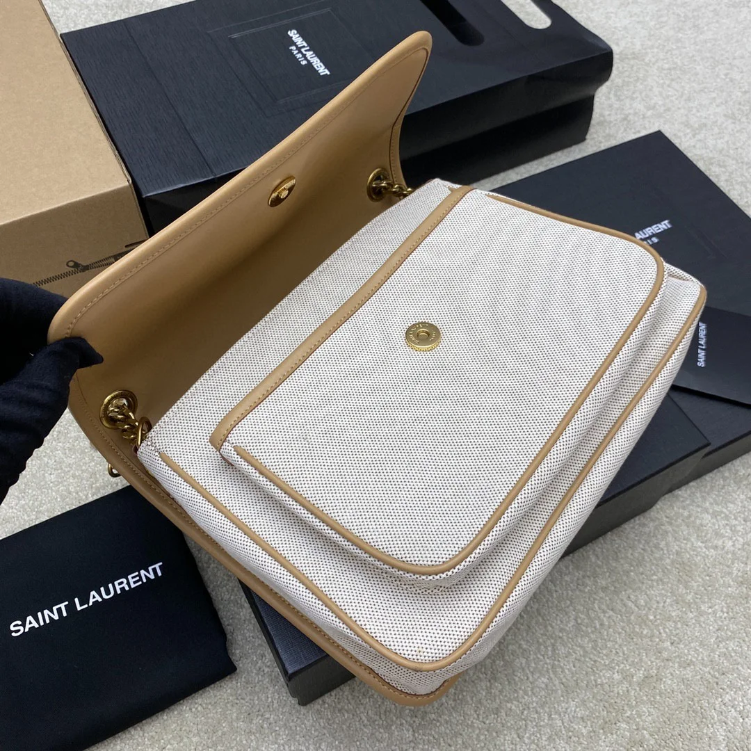 Saint Laurent Yves  Niki Bag Natural Canvas product view 6