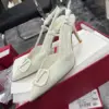 Valentino Women White Slingback Leather Pumps product view 6