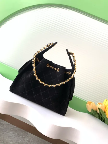 Chanel 25 small handbag, Grained calfskin  gold-tone product view 2
