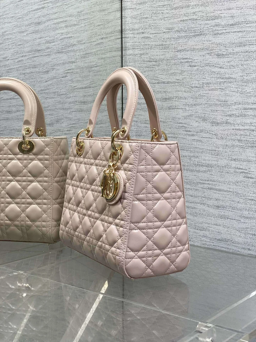 Dior Lady Pink with Gold Hardware – Medium Bag product view 6