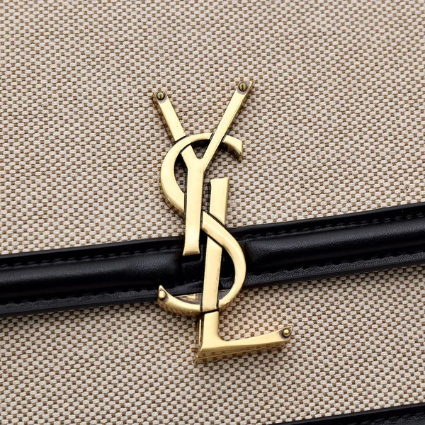 Saint Laurent Solferino Medium Shoulder Bag with Contrast Trim product view 3