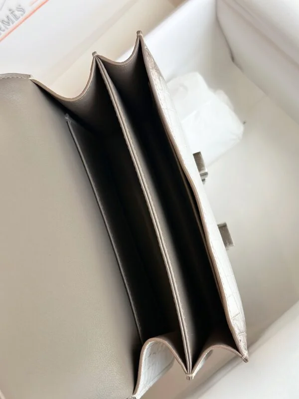 Hermès Constance 19 Himalaya Crocodile Leather Palladium Hardware Bag product view 4