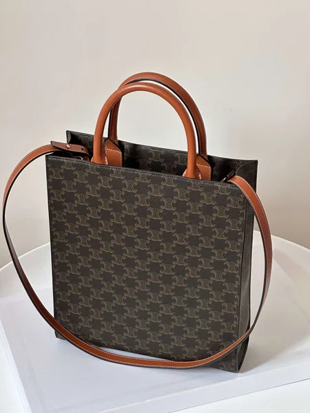 Celine Tote Triomphe Canvas Handbag 28x32cm product view 5