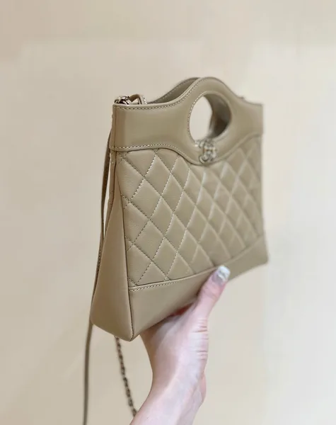 Chanel Calfskin Suede Quilted Mini 31 Shopping Bag product view 3