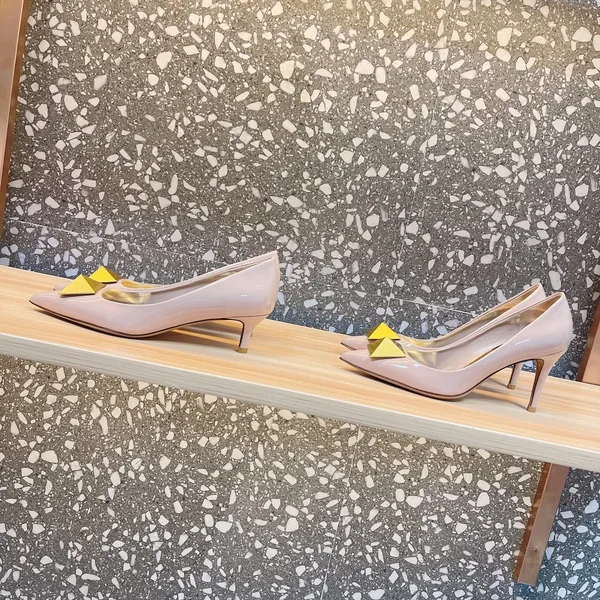 Valentino Women Nude Patent Leather Heels product view 6