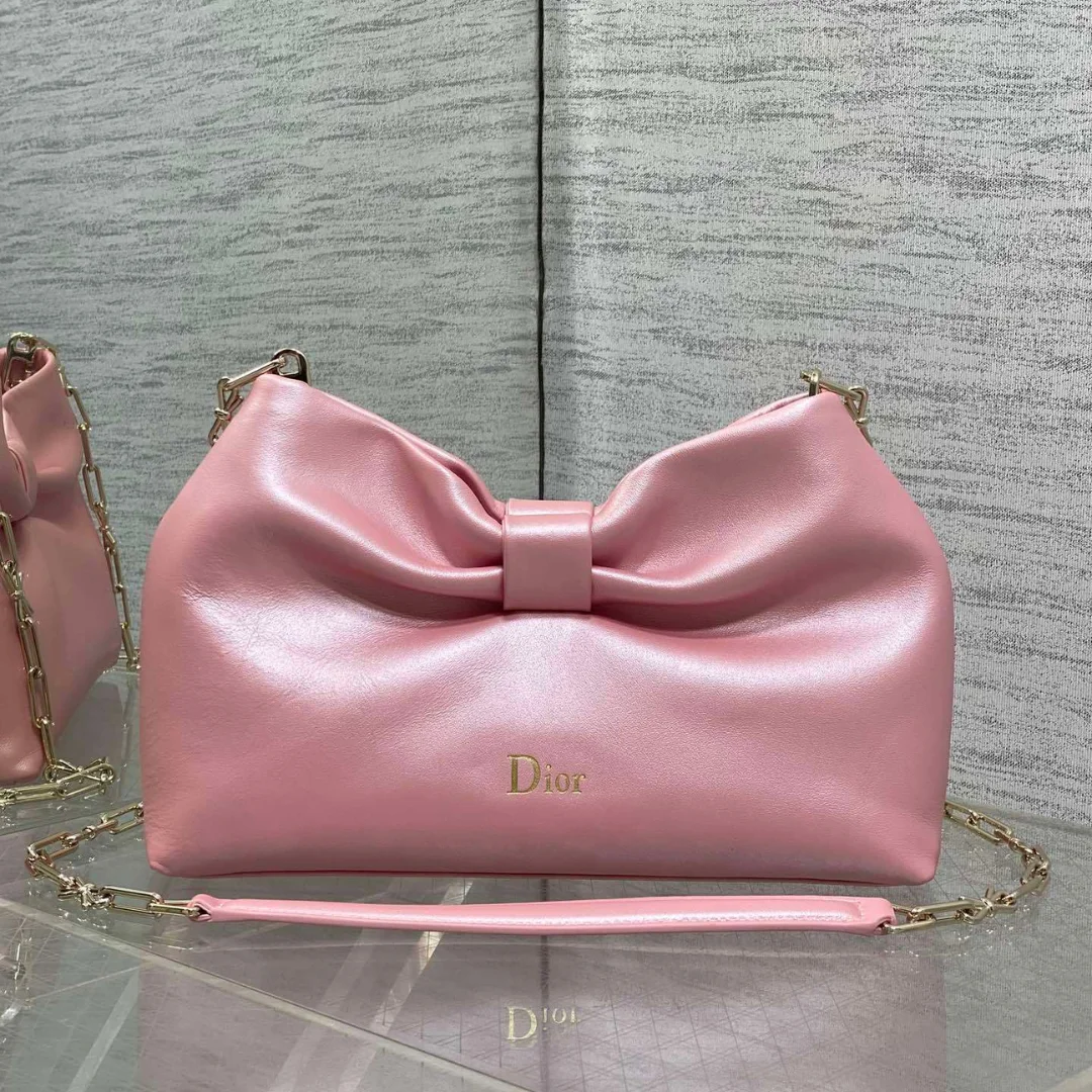 Dior Bow Bag Pink Lambskin product view 1