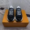 Louis Vuitton Women Black Mesh Leather Sneakers product view 3