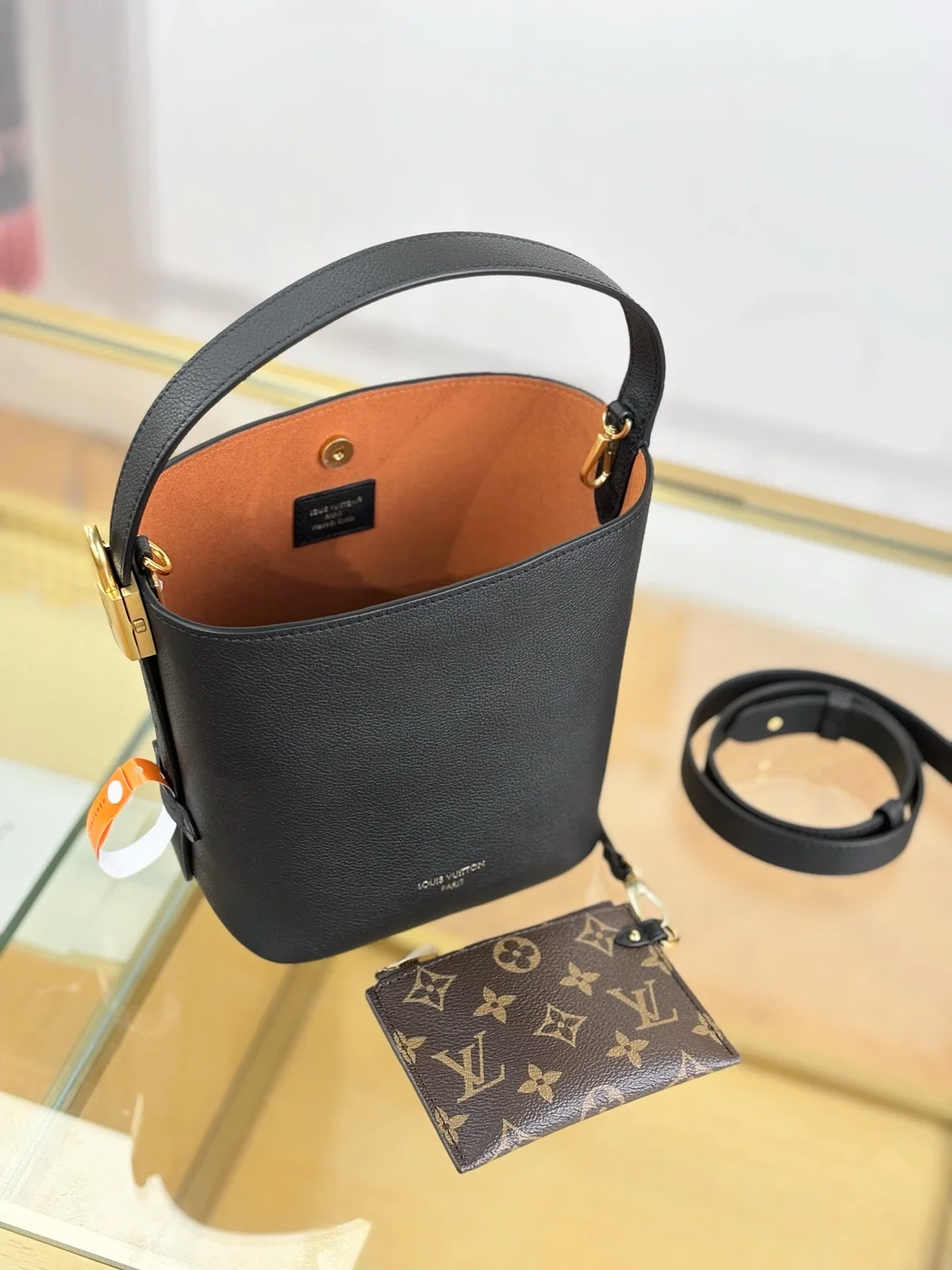 Louis Vuitton Low Key All In BB bag in black product view 2