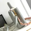 Louis Vuitton Capucines BB Woman’s Grey Blue Handbags 27x18x9cm product view 2