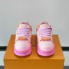 Louis Vuitton Men Pink Synthetic Leather Sneakers product view 2