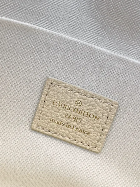 Louis Vuitton Félicie Pochette Bag — Cream with Red Monogram product view 5