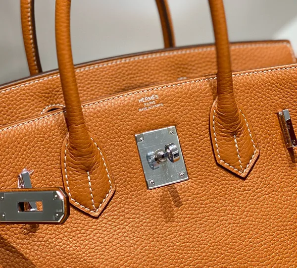 Hermès Birkin 30 Brown Togo Leather Silver Hardware Bag product view 5
