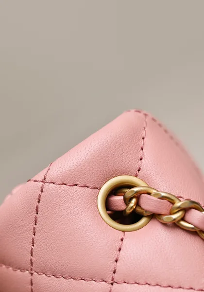 Chanel Classic Woman’s Handbag Pink With Bag Handle Bell 18 cm product view 8