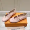 Louis Vuitton Women Light Pink Patent Leather Mary Jane Loafers product view 4