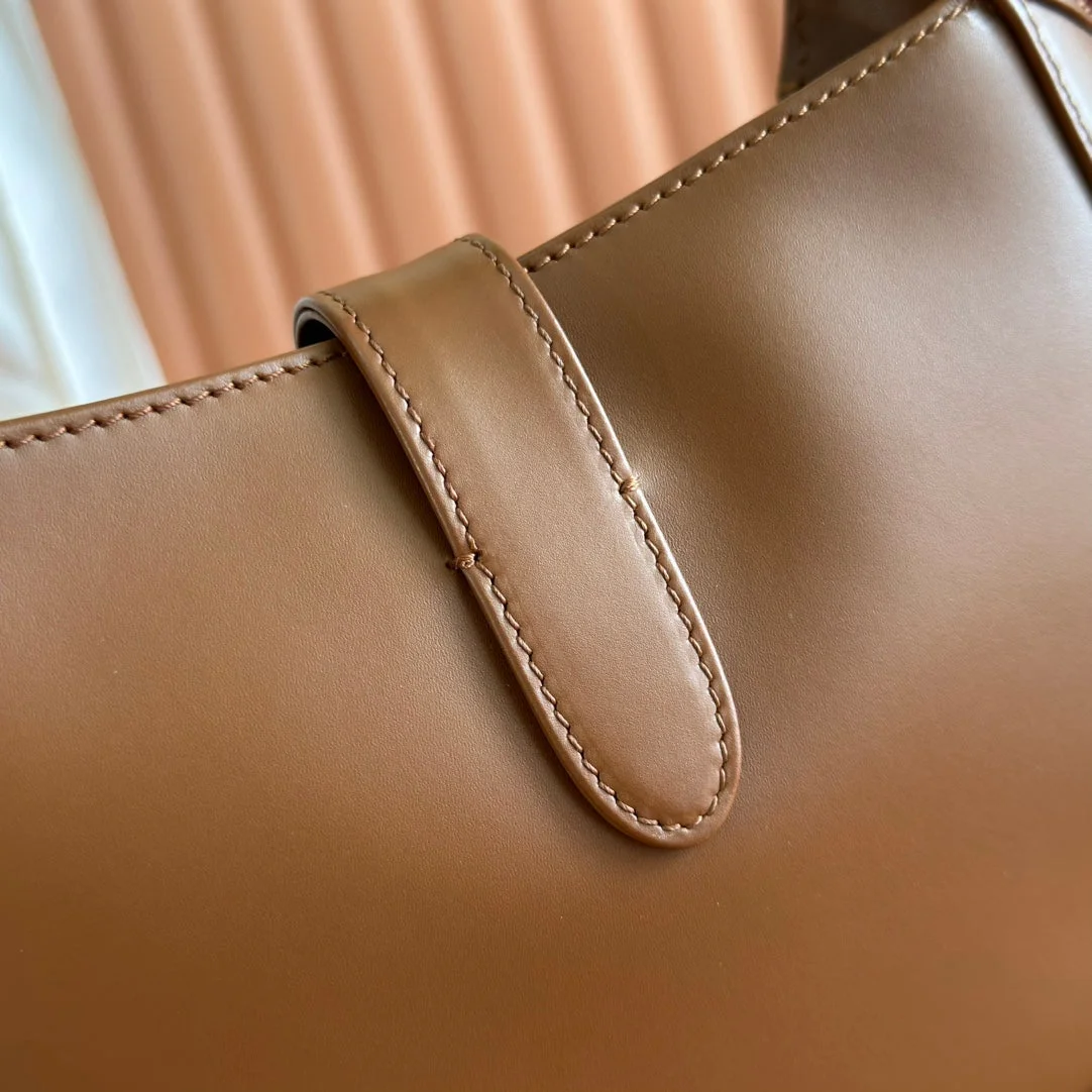 Gucci Jackie Small Shoulder Bag 27 In Tawny Brown Calfskin Gold Hardware product view 8