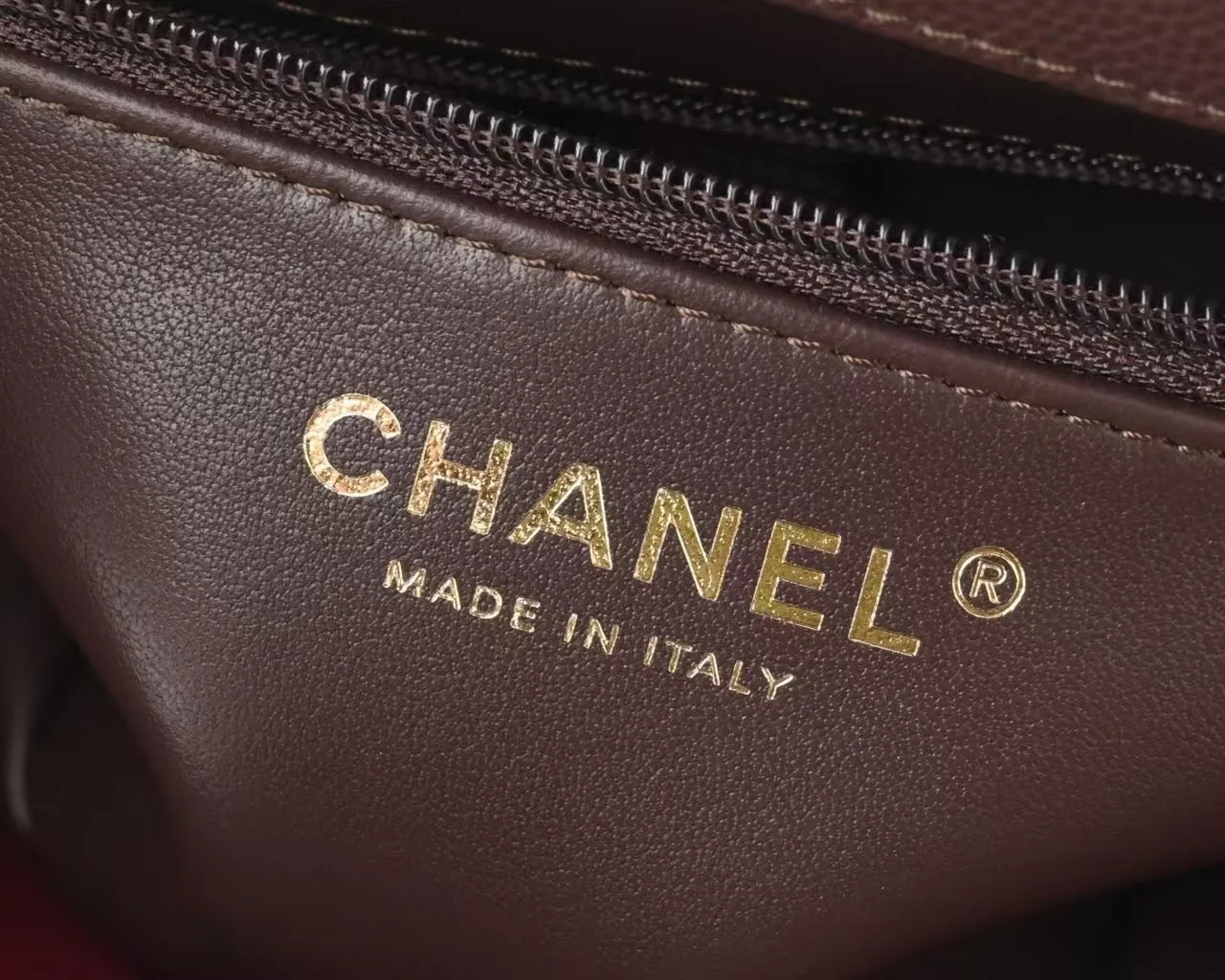 Chanel Preppy Coco Small Flap Bag in dark brown product view 8