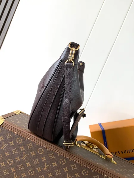Louis Vuitton Loop Hobo 38 In Dark Brown Monogram Calfskin Embossed Logo Bag product view 5