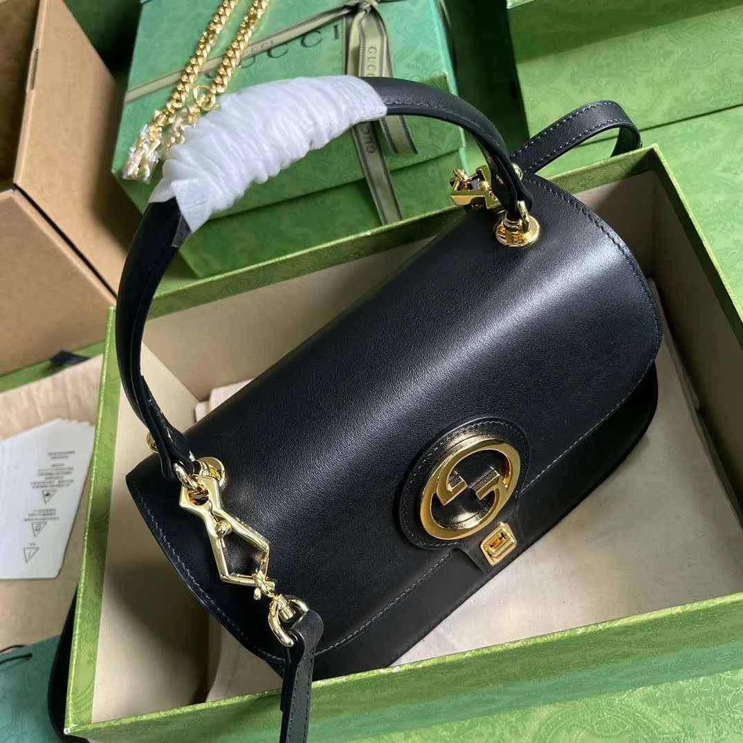 Gucci Branded Women’s Handbag Blondie Handle Smooth Leather 23x15cm product view 6