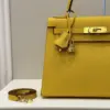 Hermès Kelly 25 Lime Fluo Yellow Epsom Gold Hardware Bag product view 6
