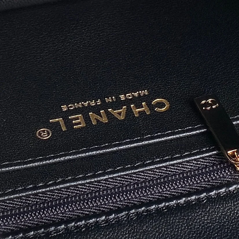 Chanel Patent Quilted Mini Top Handle Flap Bag product view 9
