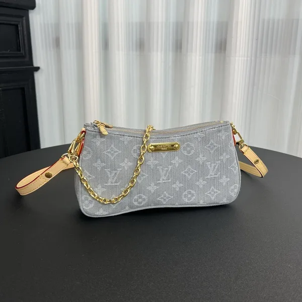Louis Vuitton Liv Pochette in Washed Denim Bag product view 3