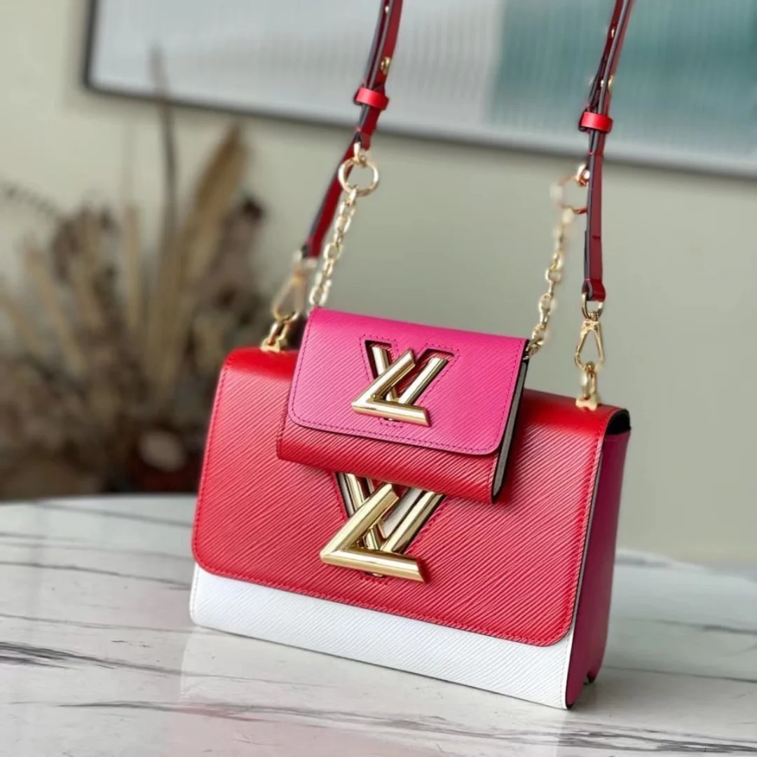 Louis Vuitton Twist Mix Pink Red Handbags Cowhide Leather 24 cm product view 1