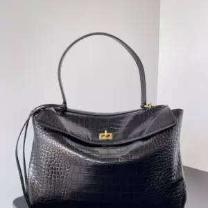 Balenciaga Rode Bag Black Crocodile Leather product view 1