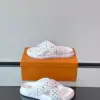 Louis Vuitton Men White Multicolor Leather Slides product view 4