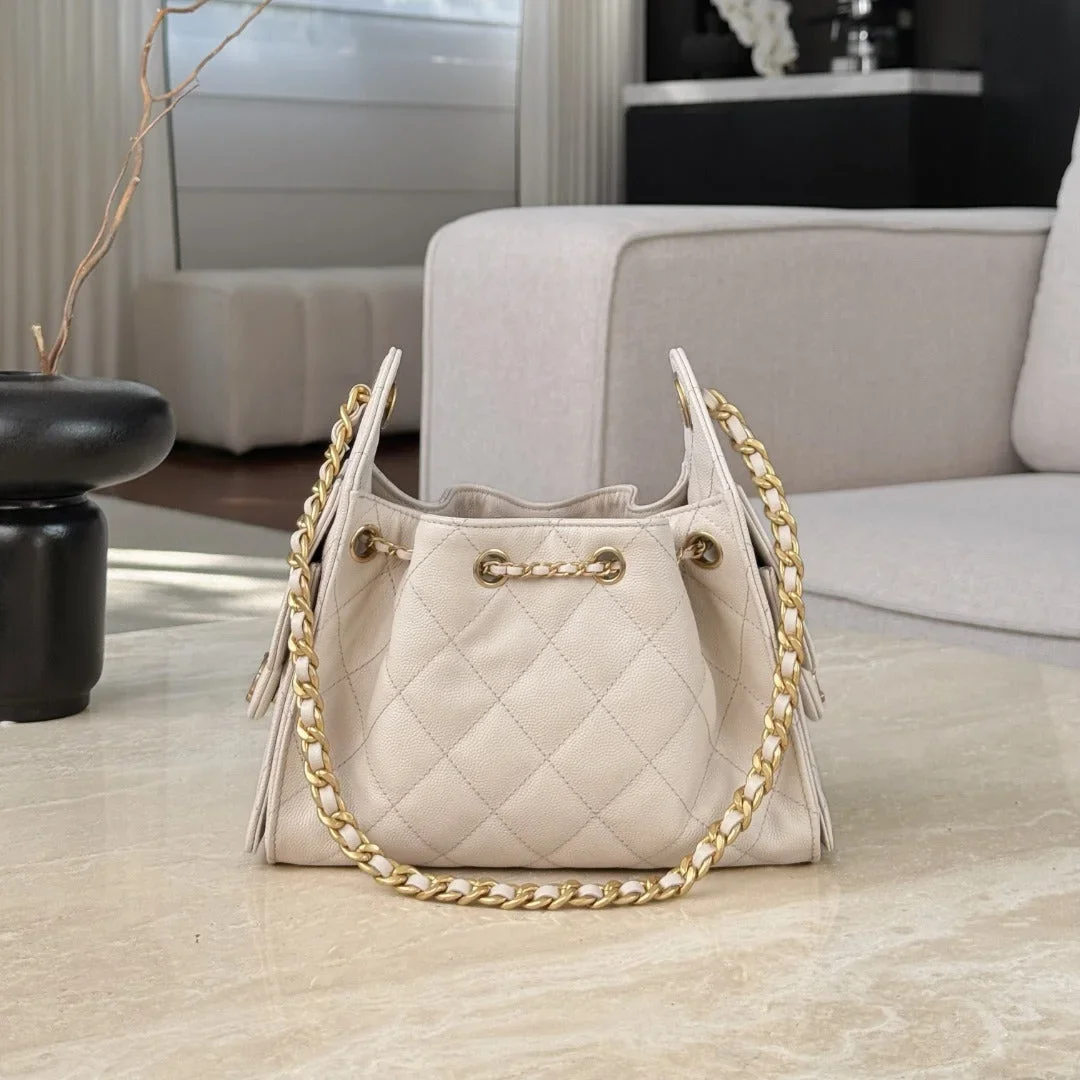 Chanel 25 Mini Size Beige With Gold Hardware Bag product view 2