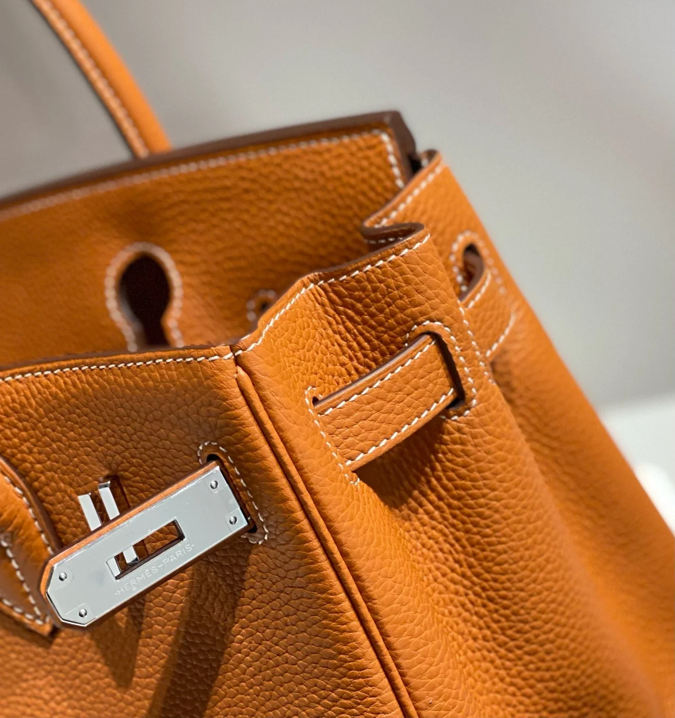 Hermès Birkin 30 Brown Togo Leather Silver Hardware Bag product view 6