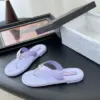 Chanel Women Light Purple Leather Slides product view 2