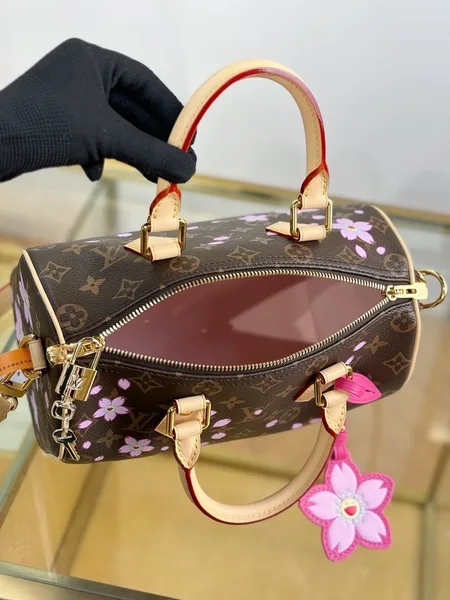 Louis Vuitton x Takashi Murakami Monogram Cherry Blossom Speedy Bandoulière 25 Bag product view 4