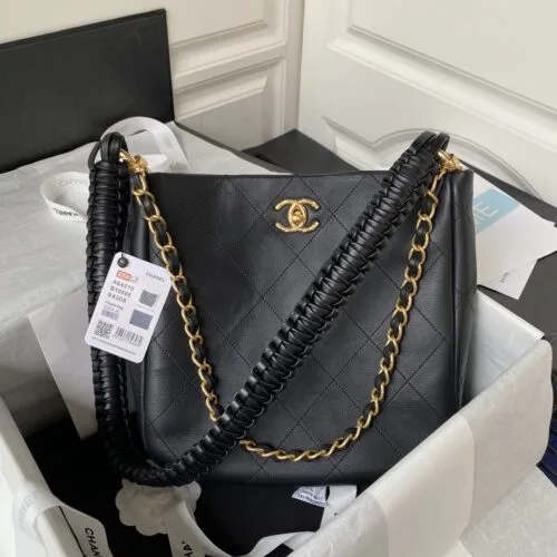 Chanel 23A Hobo Calfskin Black Bag product view 1