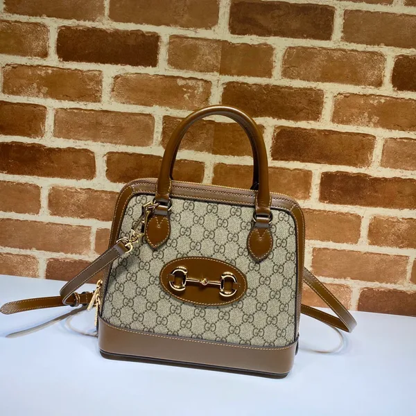 Gucci GG Supreme Canvas Horsebit 1955 Small Top Handle Bag product view 1
