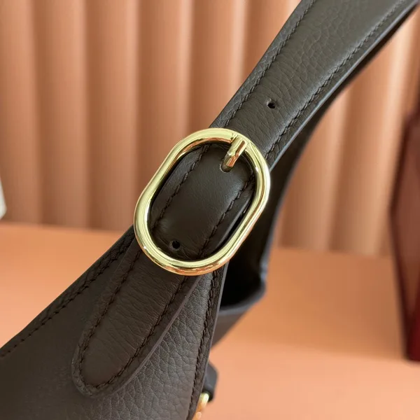 Gucci 25S Jackie 1961 Small Bag 28 cm In Dark Brown Leather With Gold Hardware product view 6