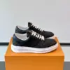 Louis Vuitton Men Black Leather Sneakers product view 1