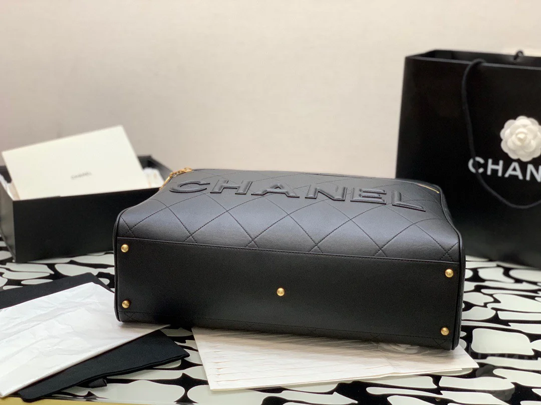 Chanel Shopping Bag Handbags Woman’s Braille Pattern 30x45x15cm product view 3