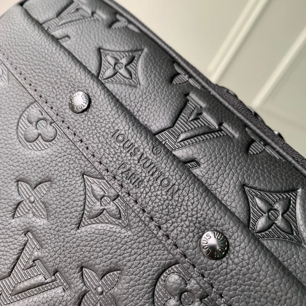 Louis Vuitton Alpha Nano Bag 24 In Black Monogram Shadow Embossed Cowhide product view 8