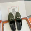 Hermès Women Green Suede Mules product view 4