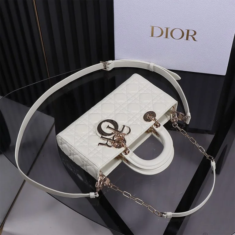 Dior Medium White Lady D-Joy Bag product view 5