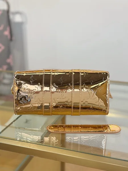 Louis Vuitton Limited Edition Gold Monogram Miroir Speedy 30 bag product view 4