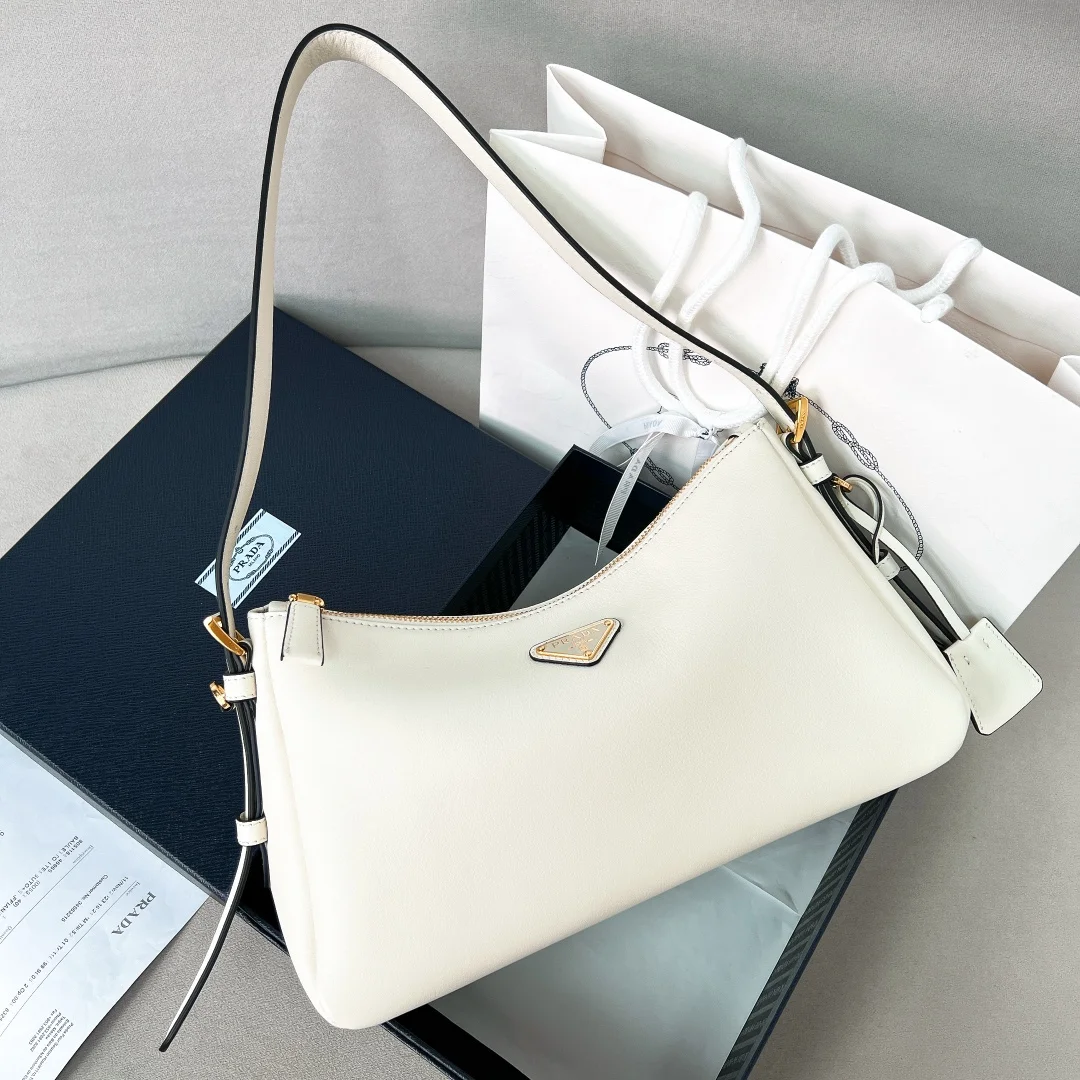 Prada Medium Aimée Shoulder Bag | White product view 1