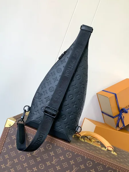 Louis Vuitton Duo Crossbody Sling Bag Black Embossed Monogram product view 8
