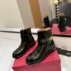 Valentino Women Black Patent Leather Ankle Boots product view 3