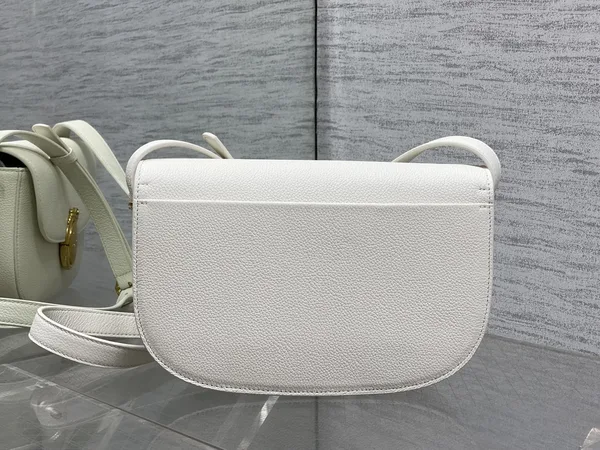 Dior Small Dior Médaillon Flap Bag in White product view 3
